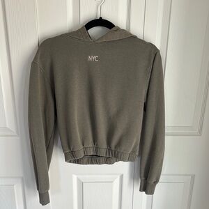 H&M Khaki Green Casual Hoodie